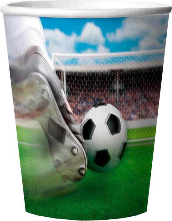 Silicium plus Adverteerder Voetbal Bekers 3D Plastic 250ml 4 stuks | bol.com