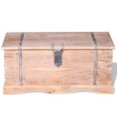 Opbergbox Acacia hout 90 x 40 x 40 cm / Opbergkist / opbergbank / opberg box / voorraad box / voorraad kist