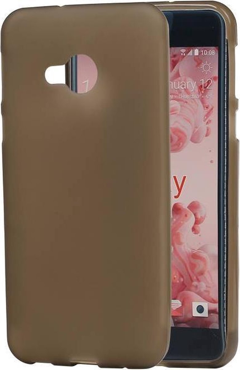 BestCases.nl HTC U Play TPU back case hoesje transparant Grijs