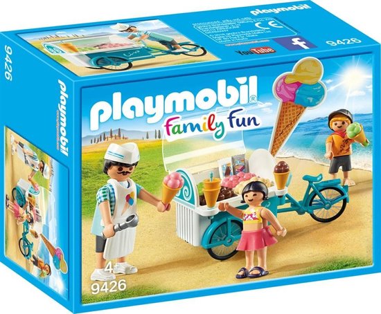 PLAYMOBIL Family Fun Marchand de glaces et triporteur - 9426 | bol