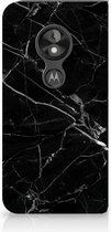 Motorola Moto E5 Play Uniek Standcase Hoesje Marmer Zwart