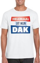 Wit Helemaal uit mijn dak t-shirt voor heren - Party t-shirts XL