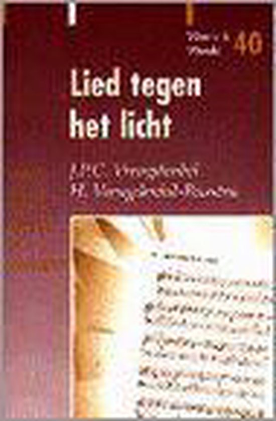 Cover van het boek 'Lied tegen het licht' van J.P.C. Vreugdenhil
