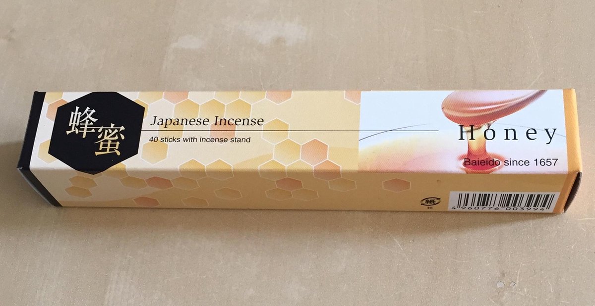 Smokeless Honey - Japanse wierook - Baieido - Honing