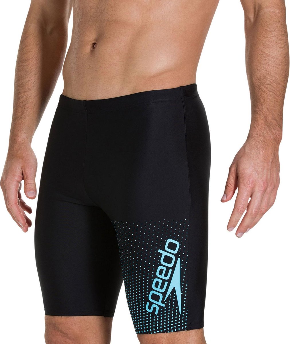 Speedo Gala Logo Jammer Heren Zwembroek ZwartBlauw 6