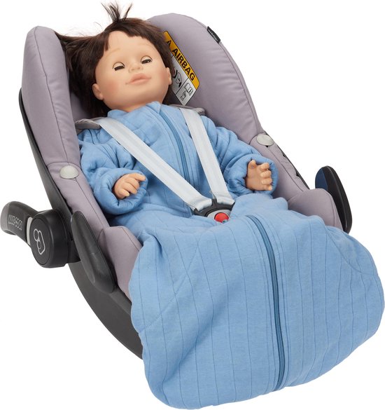 Lodger Baby slaapzak - Hopper Solid - Blauw - Lange mouw - 86/98