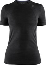Craft  - Dames - Fuseknit Comfort T-Shirt Nude - Zwart - XL