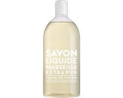 Savon de Marseille vloeibare handzeep Extra Pur Fleur de Coton 1 liter navulling