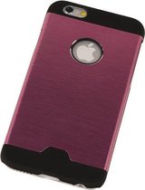 Aluminium Metal Hardcase Apple iPhone 6 Plus Roze - Back Cover Case Bumper Hoesje