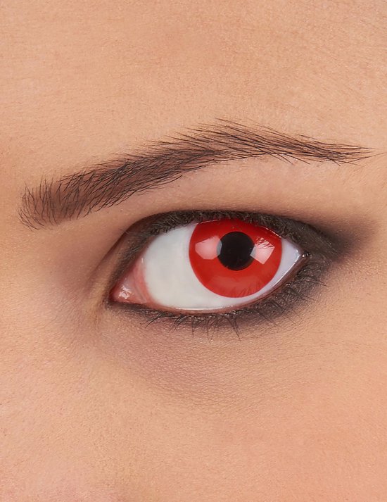 Beneden afronden Gestreept Herrie ZOELIBAT - Rode ogen contactlenzen voor volwassenen | bol.com