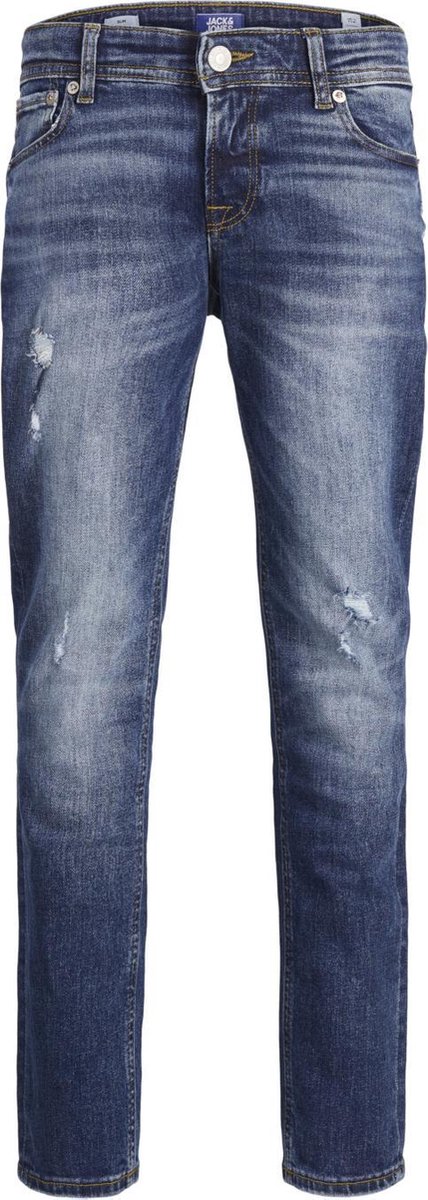 JACK&JONES JUNIOR Jongens Slim Jeans Tim - Blue Denim - Maat 170