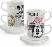 Disney Set 2 Espresso-kopjes en schotel – City London