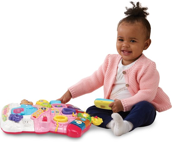 VTech 2 in 1 Baby Walker - Loopwagen Baby - Educatief Baby Speelgoed - Licht & Geluidseffecten - Nederlands Gesproken Speelgoed - Cadeau - Roze - 9 tot 36 Maanden - VTech
