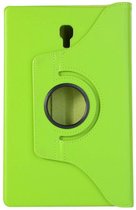 H.K. Draaibaar/Boekhoesje hoesje groen geschikt voor Samsung Galaxy tab A 2018 10.5 inch T590 + Glasfolie