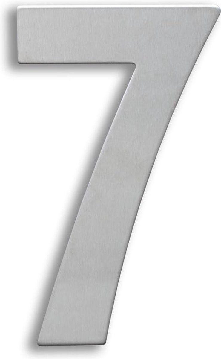 Xaptovi Huisnummer 7 Materiaal: RVS - Hoogte: 15cm - Kleur: RVS