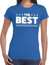 The Best tekst t-shirt blauw dames - dames shirt The Best 2XL