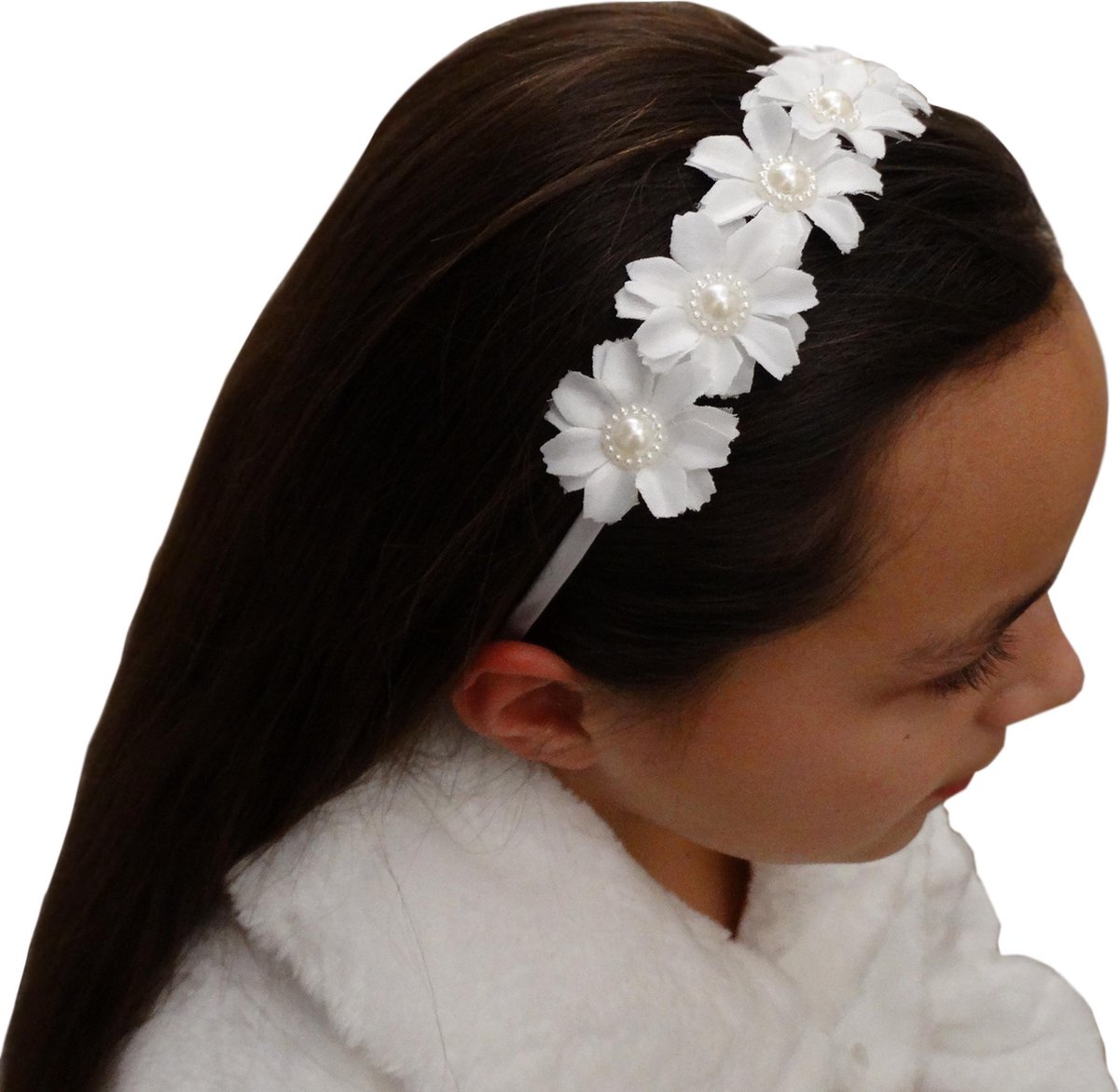 Kinderachtig Voorganger Onderscheiden Luxe Diadeem Communie Diadeem Haarblumen Haarblume Blume Haarband Hoofdband  | bol.com