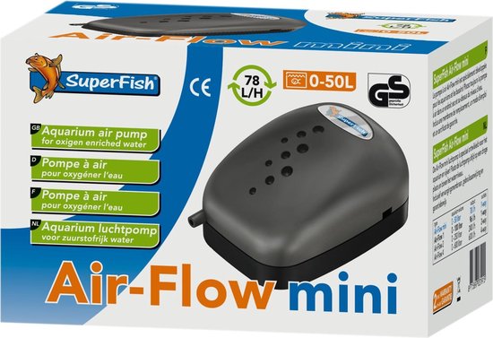 Superfish Air Flow Mini - Aquariumpomp - Beluchting - 6 x 9 cm | bol.com