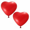 12x ballons coeur rouge