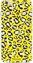 iPhone 6 Plus hoesje TPU Soft Case - Back Cover - Luipaard / Leopard print / Geel