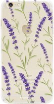 iPhone 6 Plus hoesje TPU Soft Case - Back Cover - Purple Flower / Paarse bloemen