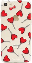iPhone 8 hoesje TPU Soft Case - Back Cover - Love Pop