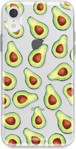 iPhone XR hoesje TPU Soft Case - Back Cover - Avocado