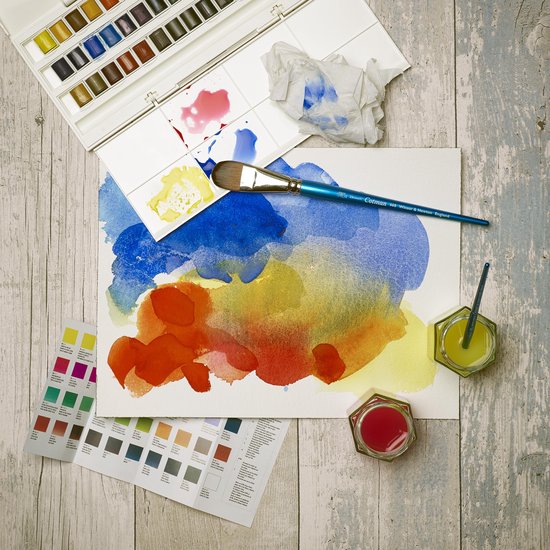 bol.com | Winsor & Newton Cotman Studio Aquarelset 45 halve napjes