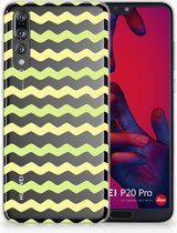 Huawei P20 Pro Uniek TPU Hoesje Waves Yellow