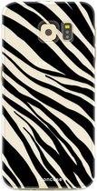Samsung Galaxy S6 Edge hoesje TPU Soft Case - Back Cover - Zebra print
