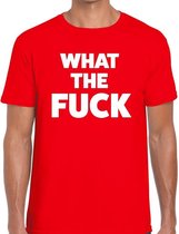 What the Fuck heren T-shirt rood L