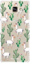 FOONCASE Samsung Galaxy A3 2017 hoesje TPU Soft Case - Back Cover - Alpaca / Lama