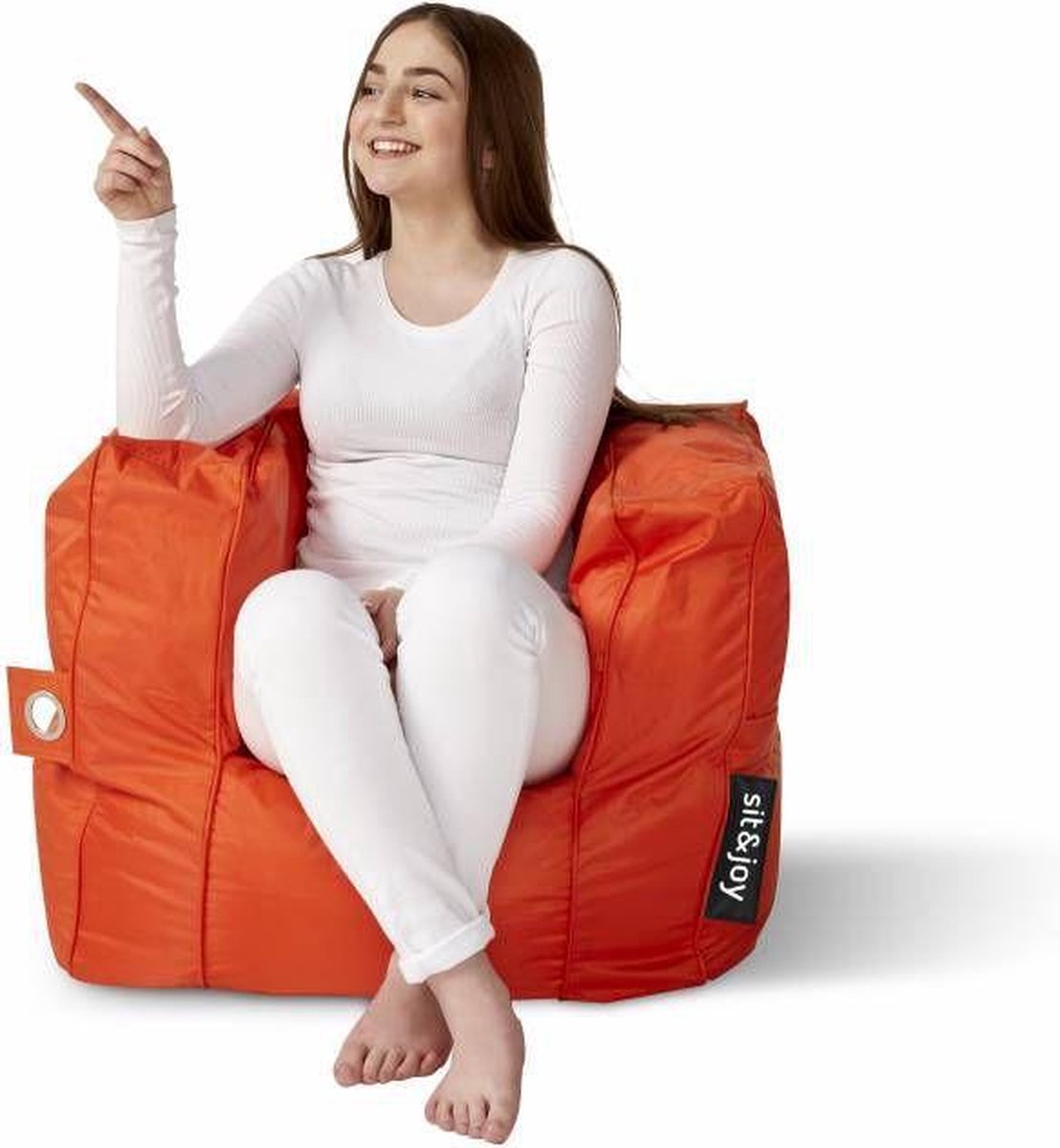 sit&joy® Kinder Zitzak Stoel Poco - Oranje