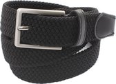 Elastische Riem - Gevlochten riem - Zwarte riem - 95 cm