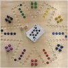 Afbeelding van het spelletje Spel Keezen - 4 tot 6 pers dubbelzijdig houten speelbord - keezenspel