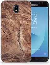 Geschikt voor Samsung Galaxy J7 2017 | J7 Pro TPU siliconen Hoesje Design Tree Trunk