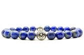 Beaddhism - Armband - Lapis - Hana - Sterling Zilver - 8 mm - 22 cm