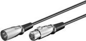 Microconnect XLR/XLR 6m M-F audio kabel XLR (3-pin) Zwart, Zilver