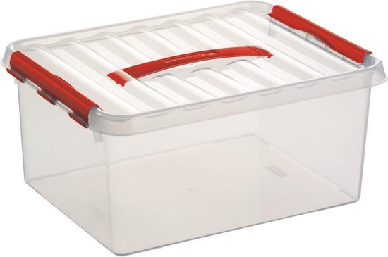 Set 4 Scatole Portaoggetti Sunware Comfort Line 15L – 40x30x18 Cm, In Plastica Con Coperchio, Per Vestiti, Giocattoli E Attrezzi