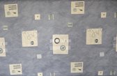 Luxe Stof Bedrukt Tafelzeil – Tafelkleed – Tafellaken – Afwasbaar – Duurzaam – 140 x 160 cm - Blauw