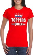 Toppers Toppers Queen verkleedkleding - Rood dames shirt S
