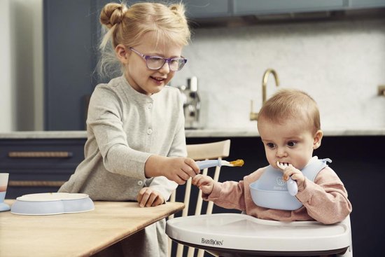 BabyBjörn Baby Serviesset - 5 delig - Pastelblauw van Babybjörn — afbeelding 2