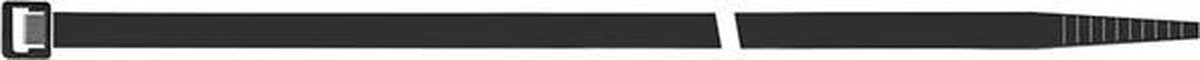 Kabelbinder zwart UV 2,5x100mm à 100 st. Sapi