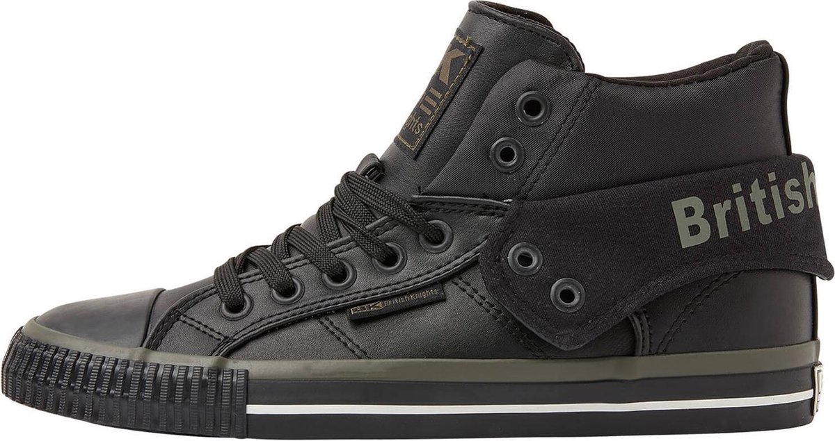 British Knights - Roco Heren Sneakers Hoog - Maat 45 - Zwart - Mannen Schoenen