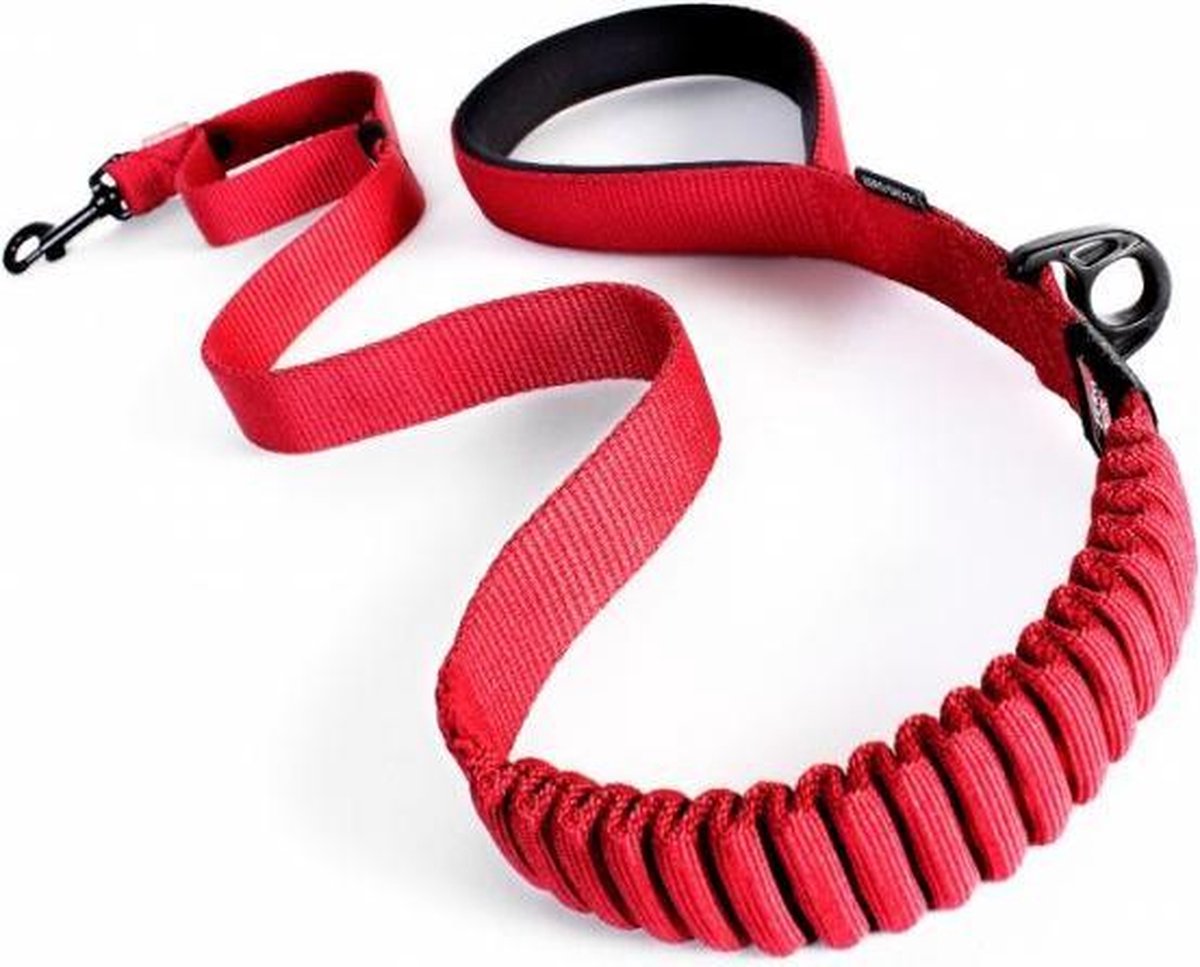 Hondenriem 3 m voor grote, middelgrote honden met reflecterende hondenlijn, verstelbare nylon dubbele lijn van nylon met 2 karabijnhaken, 3 ringen, 14 mm, oranje