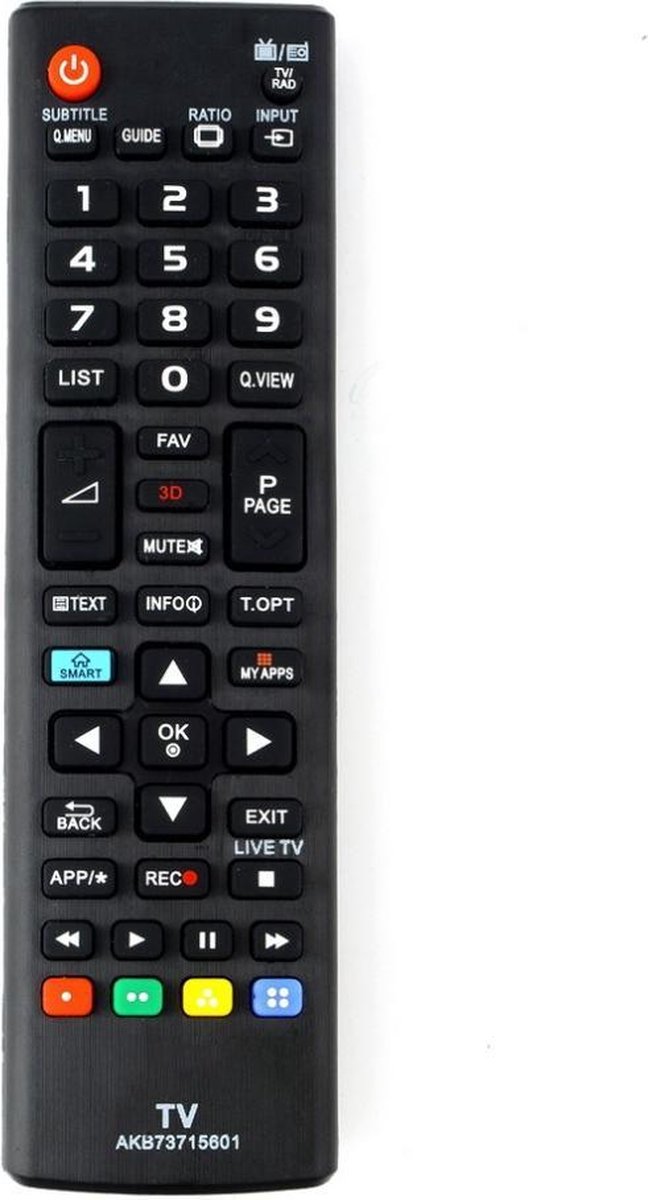 typist subtiel grijs Afstandsbediening voor LG-televisie's - AKB73715601 | bol.com