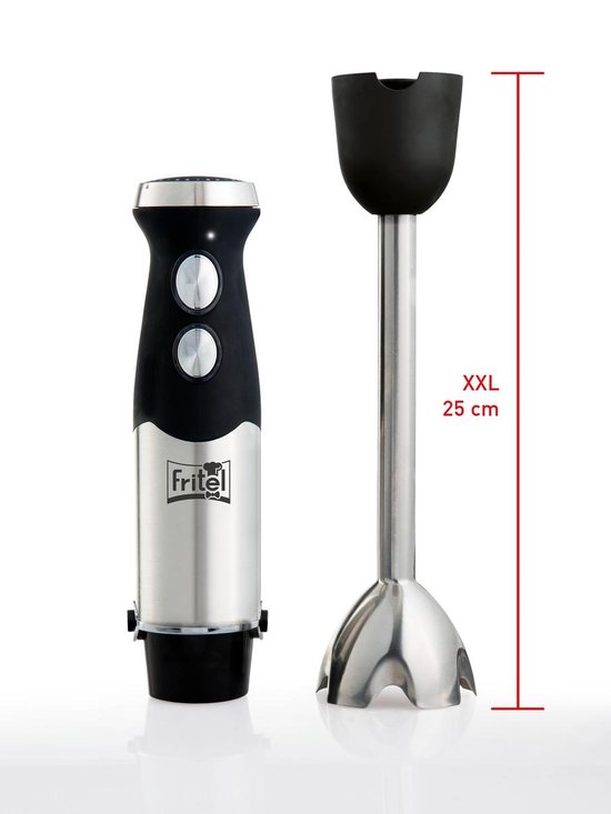 Fritel HB 2879 - Staafmixerset 800W + mixstaaf 25cm + kloppers + hakmolen 0,5l + mayonaise/mengbeker 1l van Fritel — afbeelding 3