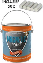 Magneetverf Magnetic Paint Extra Strong 2,5 ltr + 25 stuks supersterke magneten