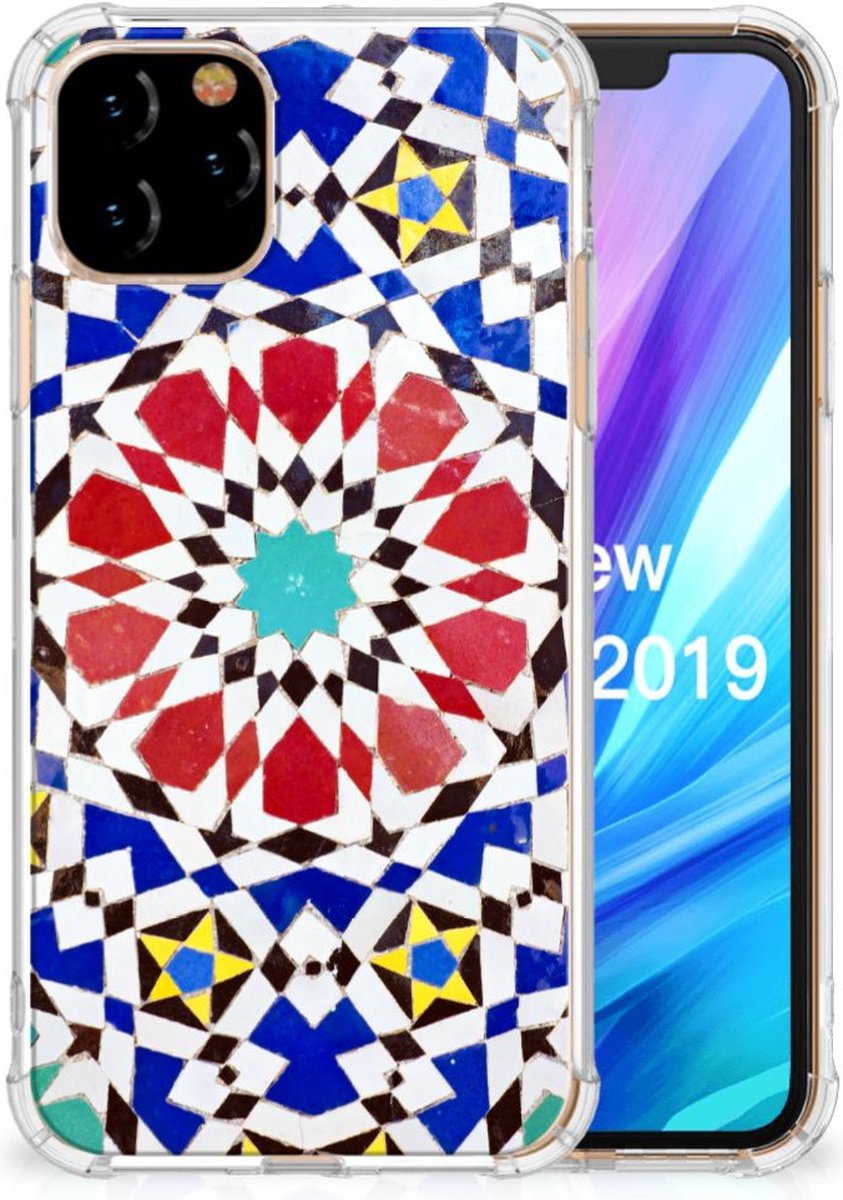 Back Cover voor Apple iPhone 11 Pro Anti-Shock Hoesje Mozaïek