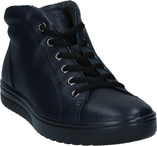 ECCO Fara dames veterboot - Blauw - Maat 42 | bol.com